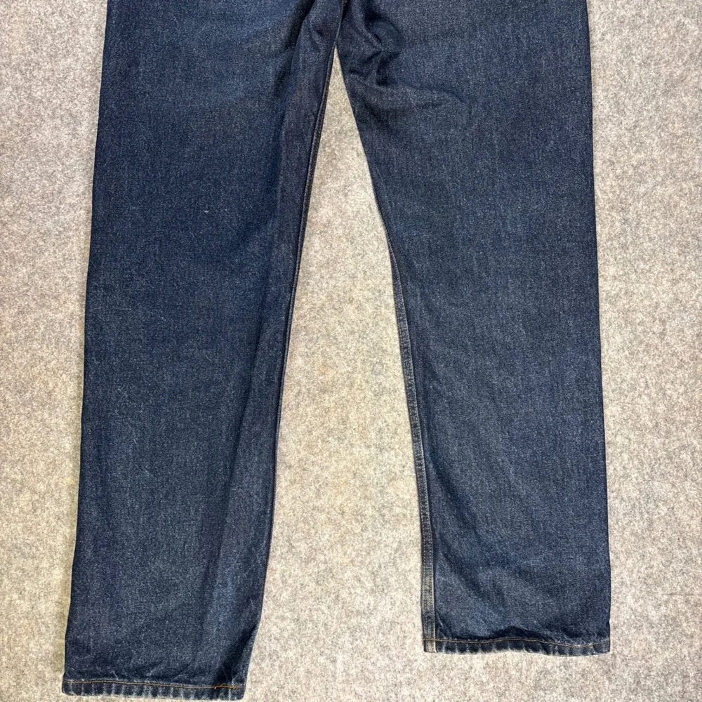 VTG Levi's 505 Regular Fit Dark Wash Denim Jeans Mens 36x32 (36x33) Workwear Y2K